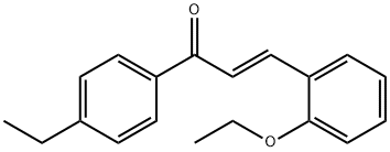 (2E)-3-(2-ethoxyphenyl)-1-(4-ethylphenyl)prop-2-en-1-one 구조식 이미지