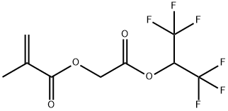 2-((1,1,1,3,3,3-hexafluoropropan-2-yl)oxy)-2-oxoethyl methacrylate Structure