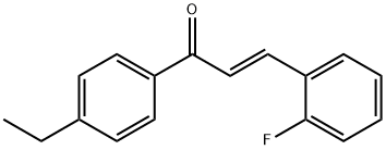 (2E)-1-(4-ethylphenyl)-3-(2-fluorophenyl)prop-2-en-1-one Structure