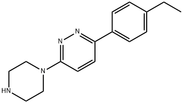 3-(4-ethylphenyl)-6-(piperazin-1-yl)pyridazine Structure