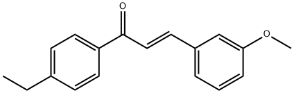 (2E)-1-(4-ethylphenyl)-3-(3-methoxyphenyl)prop-2-en-1-one Structure