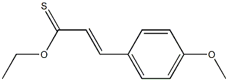 2-Propenethioic acid,3-(4-methoxyphenyl)-, O-ethyl ester Structure