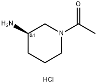 (R)-1-(3-aminopiperidin-1-yl)ethanone hydrochloride Structure