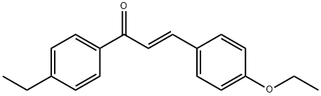 (2E)-3-(4-ethoxyphenyl)-1-(4-ethylphenyl)prop-2-en-1-one Structure