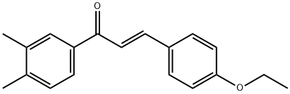 (2E)-1-(3,4-dimethylphenyl)-3-(4-ethoxyphenyl)prop-2-en-1-one Structure