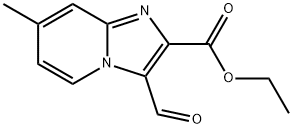 ethyl 3-formyl-7-methylimidazo[1,2-a]pyridine-2-carboxylate 구조식 이미지