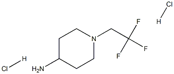 1-(2,2,2-Trifluoroethyl)piperidin-4-amine dihydrochloride Structure