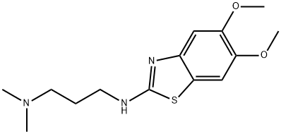 N-(5,6-dimethoxy-1,3-benzothiazol-2-yl)-N,N-dimethylpropane-1,3-diamine Structure