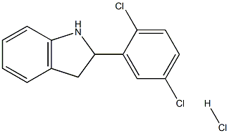 2-(2,5-dichlorophenyl)-2,3-dihydro-1H-indole:hydrochloride 구조식 이미지