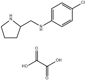 4-Chloro-n-(pyrrolidin-2-ylmethyl)aniline Dioxalate Structure