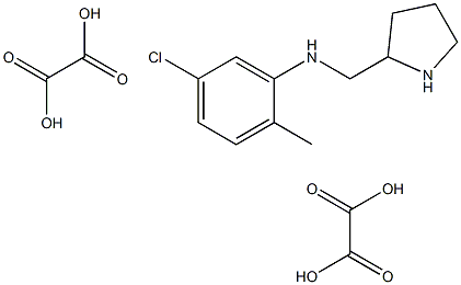 5-Chloro-2-methyl-n-(2-pyrrolidinylmethyl)aniline Dioxalate Structure