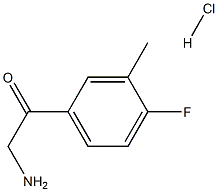 2-amino-1-(4-fluoro-3-methylphenyl)ethanone HCl Structure