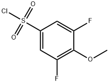 3,5-Difluoro-4-methoxybenzenesulfonyl chloride 구조식 이미지