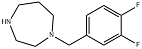1-[(3,4-difluorophenyl)methyl]-1,4-diazepane 구조식 이미지