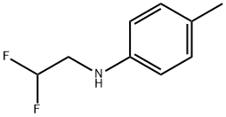 N-(2,2-difluoroethyl)-N-(4-methylphenyl)amine Structure