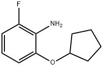 2-(Cyclopentyloxy)-6-fluoroaniline 구조식 이미지