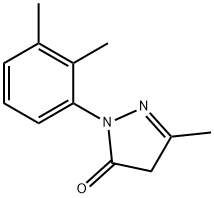 1-(2,3-dimethylphenyl)-3-methyl-1H-pyrazol-5(4H)-one 구조식 이미지