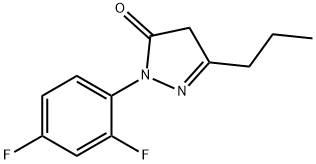 1-(2,4-difluorophenyl)-3-propyl-1H-pyrazol-5(4H)-one 구조식 이미지