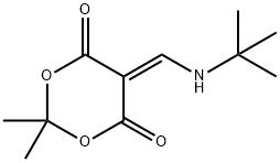 5-[(tert-butylamino)methylidene]-2,2-dimethyl-1,3-dioxane-4,6-dione 구조식 이미지