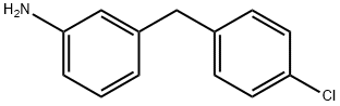 3-[(4-chlorophenyl)methyl]aniline Structure