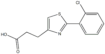 3-[2-(2-chlorophenyl)-1,3-thiazol-4-yl]propanoic acid Structure
