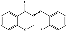 (2E)-3-(2-fluorophenyl)-1-(2-methoxyphenyl)prop-2-en-1-one Structure