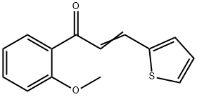 (2E)-1-(2-methoxyphenyl)-3-(thiophen-2-yl)prop-2-en-1-one 구조식 이미지