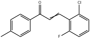 (2E)-3-(2-chloro-6-fluorophenyl)-1-(4-methylphenyl)prop-2-en-1-one Structure