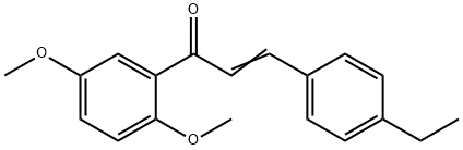 (2E)-1-(2,5-dimethoxyphenyl)-3-(4-ethylphenyl)prop-2-en-1-one Structure
