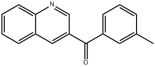 3-(3-Methylbenzoyl)quinoline 구조식 이미지