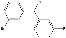 (3-bromophenyl)-(3-fluorophenyl)methanol Structure