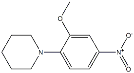 Piperidine, 1-(2-methoxy-4-nitrophenyl)- Structure