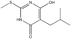 4-hydroxy-5-(2-methylpropyl)-2-methylsulfanyl-1H-pyrimidin-6-one Structure