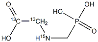 Glyphosate-13C2,15N Structure