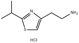 2-(2-propan-2-yl-1,3-thiazol-4-yl)ethanamine:dihydrochloride Structure