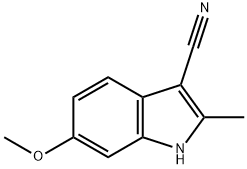 3-CYANO-6-METHOXY-2-METHYL-1H-INDOLE Structure