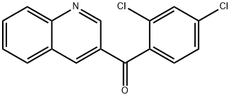 3-(2,4-Dichlorobenzoyl)quinoline 구조식 이미지