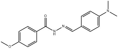 N'-[4-(dimethylamino)benzylidene]-4-methoxybenzohydrazide 구조식 이미지