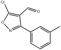 5-chloro-3-(3-methylphenyl)-1,2-oxazole-4-carbaldehyde Structure