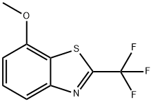 7-METHOXY-2-(TRIFLUOROMETHYL)BENZOTHIAZOLE 구조식 이미지