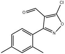 5-chloro-3-(2,4-dimethylphenyl)-1,2-oxazole-4-carbaldehyde 구조식 이미지