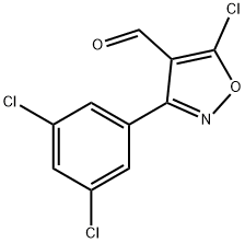 5-chloro-3-(3,5-dichlorophenyl)-1,2-oxazole-4-carbaldehyde 구조식 이미지