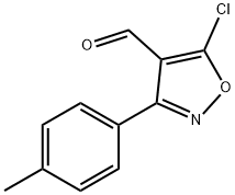 5-chloro-3-(4-methylphenyl)-1,2-oxazole-4-carbaldehyde 구조식 이미지