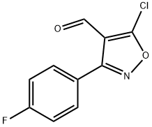 5-chloro-3-(4-fluorophenyl)-1,2-oxazole-4-carbaldehyde Structure