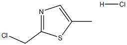 2-(chloromethyl)-5-methyl-1,3-thiazole:hydrochloride Structure