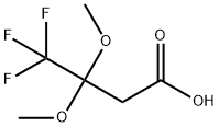 4,4,4-trifluoro-3,3-dimethoxybutanoic acid 구조식 이미지