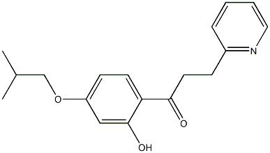 1-(2-HYDROXY-4-ISOBUTOXYPHENYL)-3-(PYRIDIN-2-YL)PROPAN-1-ONE Structure