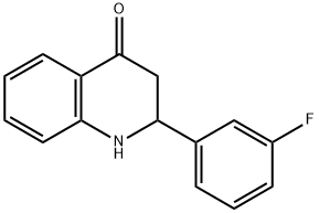 2-(3-Fluoro-phenyl)-2,3-dihydro-1H-quinolin-4-one 구조식 이미지