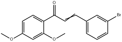 (2E)-3-(3-bromophenyl)-1-(2,4-dimethoxyphenyl)prop-2-en-1-one Structure
