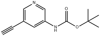 TERT-BUTYL (5-ETHYNYLPYRIDIN-3-YL)CARBAMATE 구조식 이미지